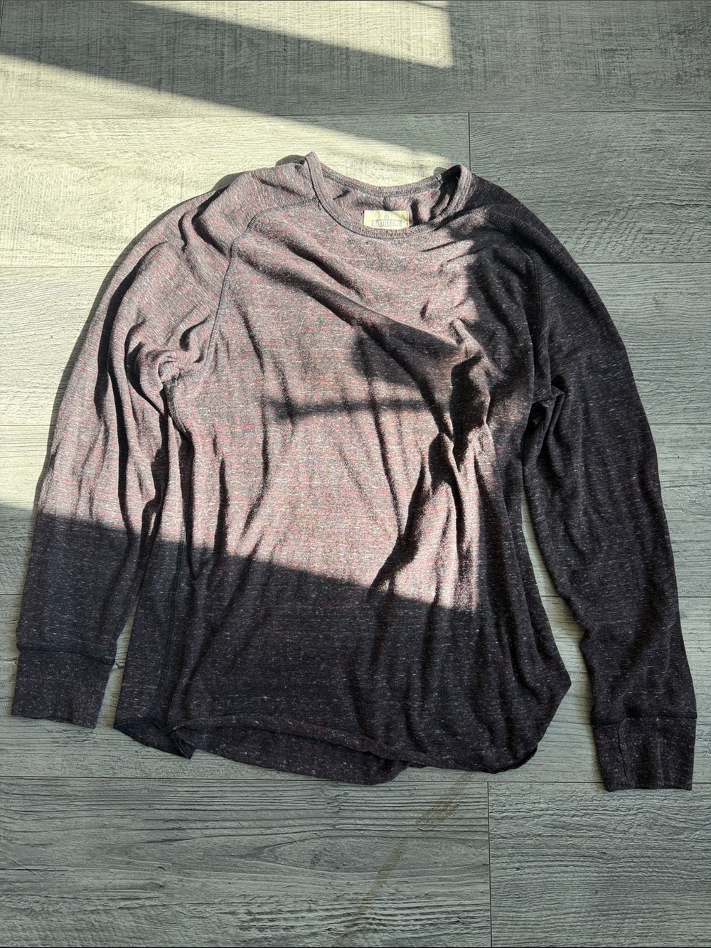 Men's Long-Sleeve Crewneck Sweater in Heather Charcoal